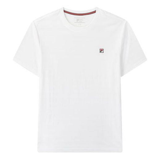 FILA Breathable Stripe Minimalistic Short Sleeve White F11M021101F-WT
