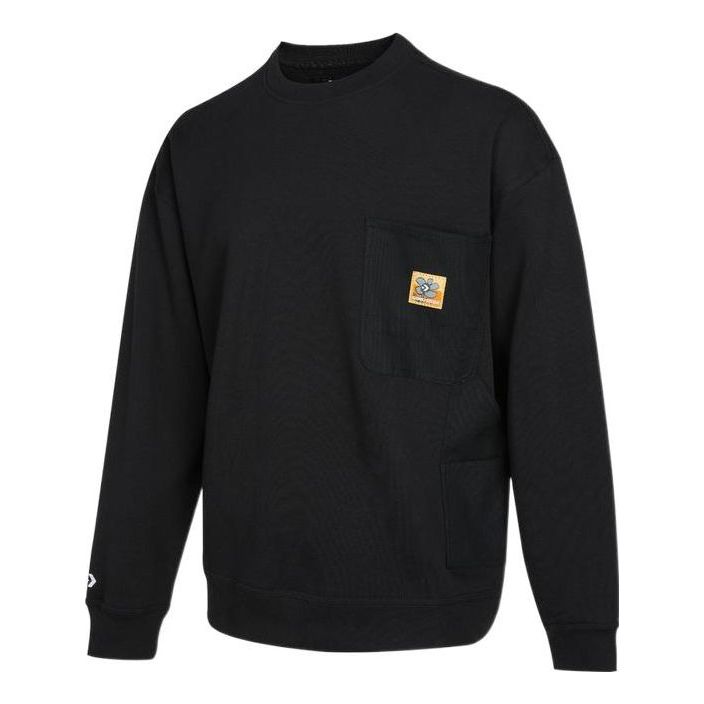Converse Crafted Fashion Crew Asia Sizing 'Black' 10024165-A02