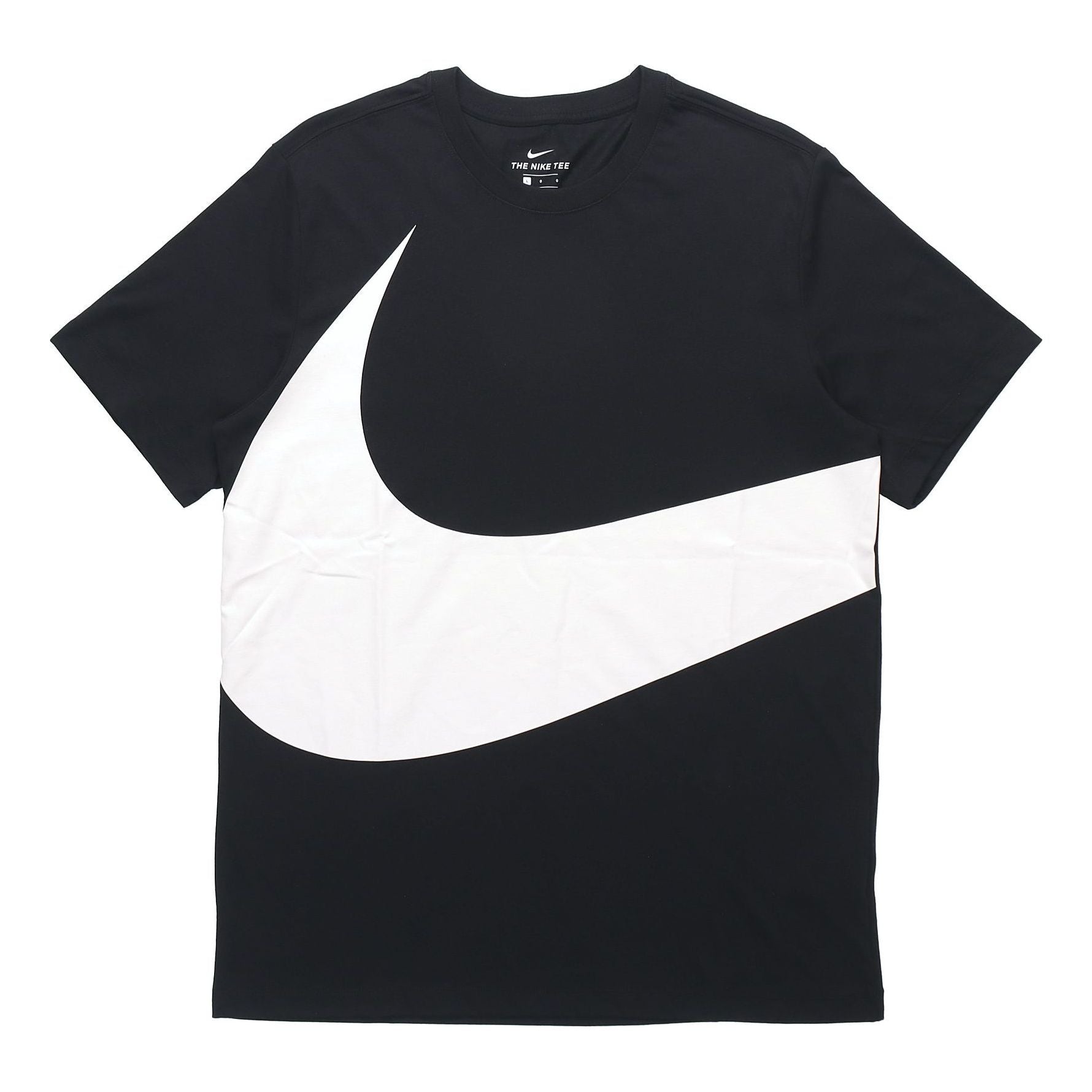 Nike Sportswear Big Swoosh Tee Large Short Sleeve Black AR5191-010