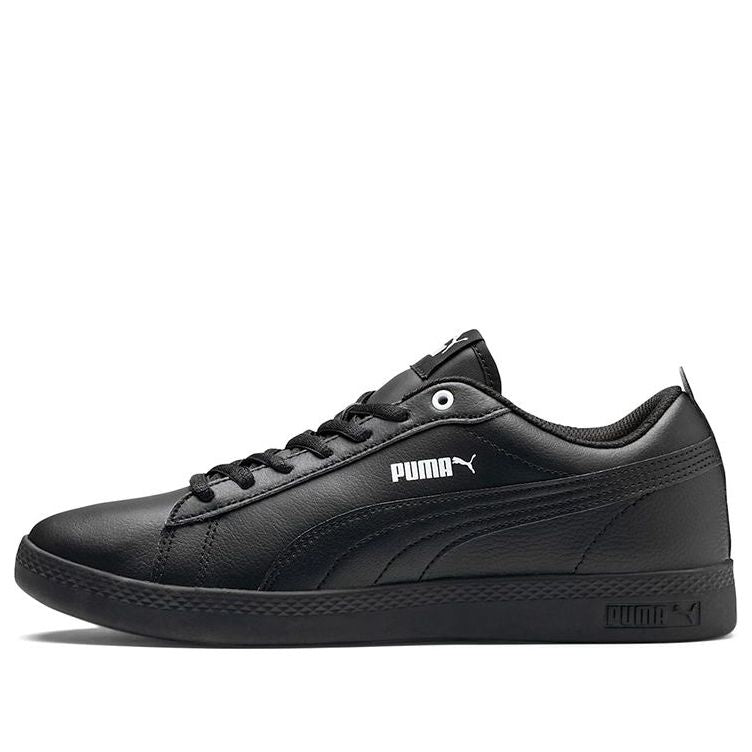 (WMNS) PUMA Smash v2 Leather 'Black' 365208-03