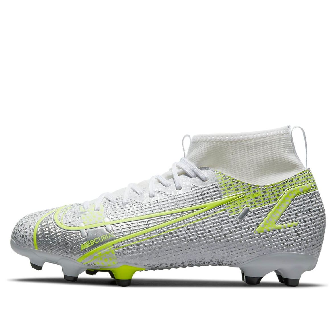(GS) Nike Mercurial Superfly 8 Academy MG 'Metallic Silver Volt' CV1127-107