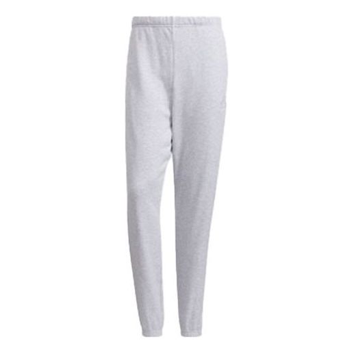 Men's adidas Side Stripe Printing Logo Embroidered Bundle Feet Sports Pants/Trousers/Joggers Japanese Version Gray HH9443