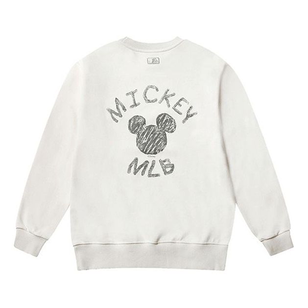 MLB x Disney Mickey Mouse Long-Sleeve Fleece Unisex White 31MTK1041-50I