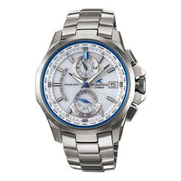 CASIO Stainless Steel Strap Mens White Analog OCW-T1000-7AQ