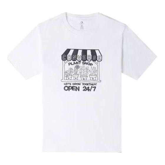 Converse Grow Together Plant Shop T-shirt Asia Sizing 'White' 10025851-A02