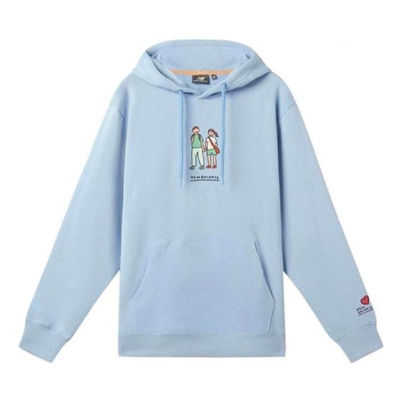 New Balance x ZPZ Graphic Print Hoodie Asia Sizing 'Sky Blue' NCA4701-3BL