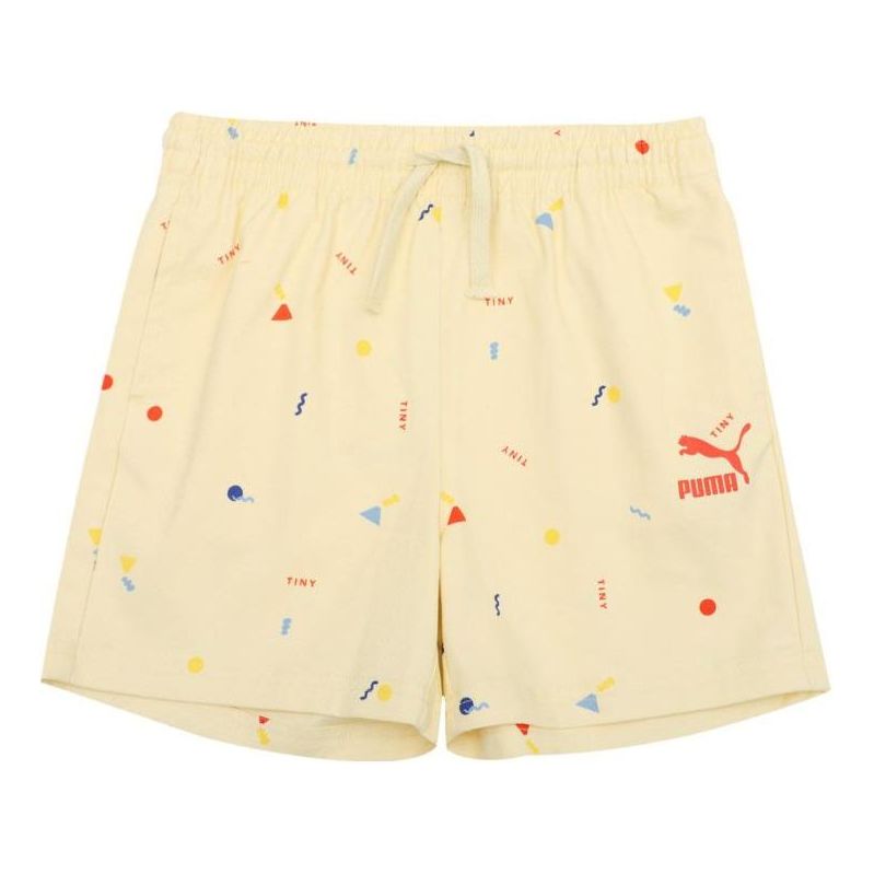 (GS) PUMA X Tiny Aop Woven Shorts 'Yellow' 533417-41