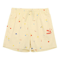(GS) PUMA X Tiny Aop Woven Shorts 'Yellow' 533417-41