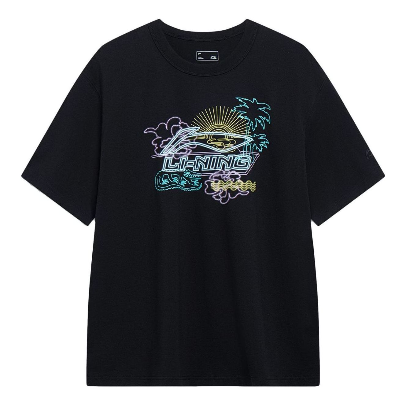 Li-Ning Graphic T-shirt 'Black' AHST175-4