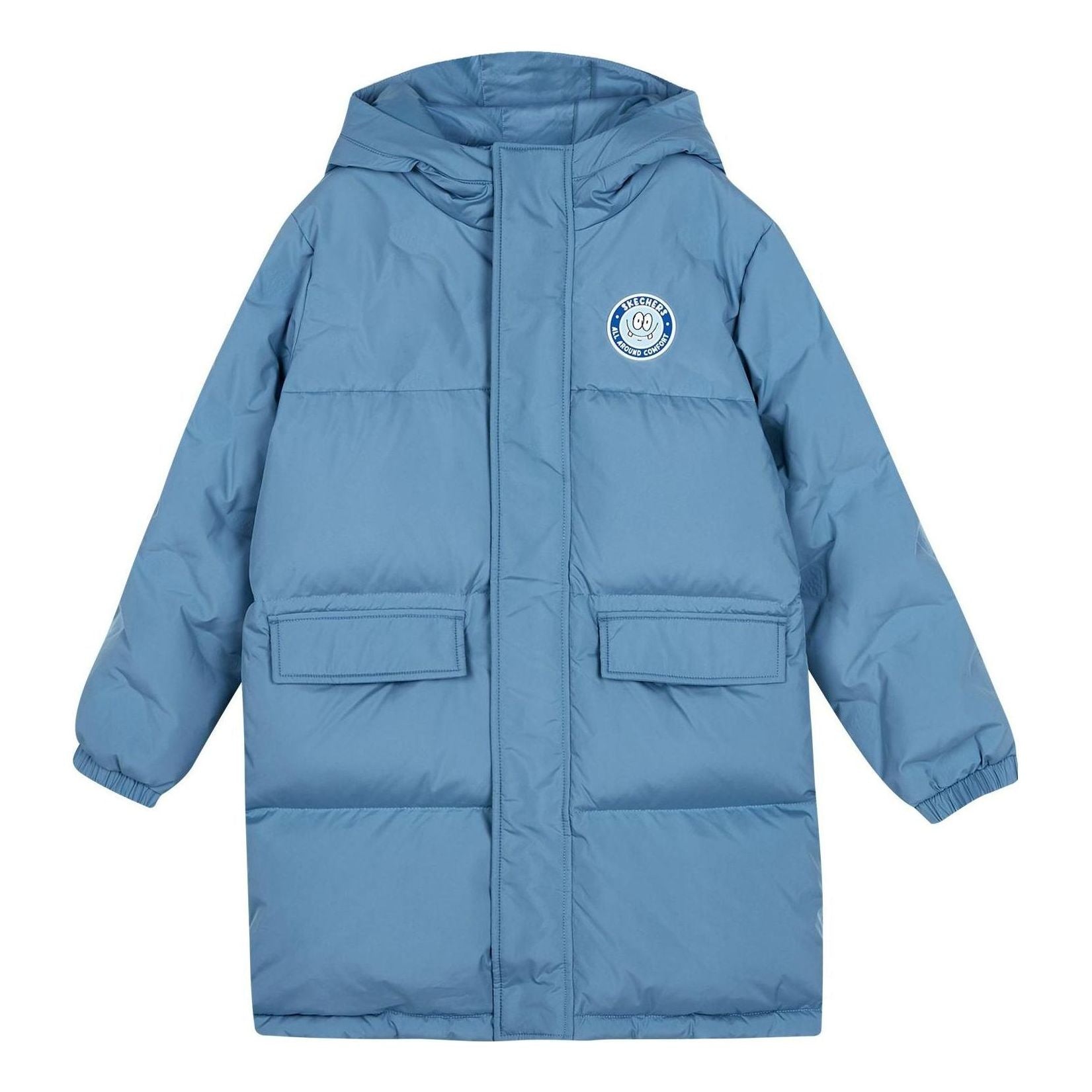 (GS) Skechers Causal Mid-Length Down Jacket 'Blue' L423K085-035X