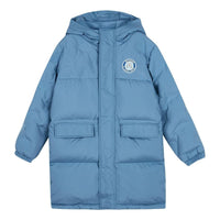 (GS) Skechers Causal Mid-Length Down Jacket 'Blue' L423K085-035X