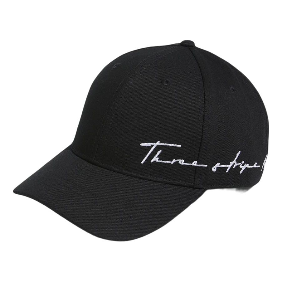 adidas Wording Twill Cap 'Black' HA5856