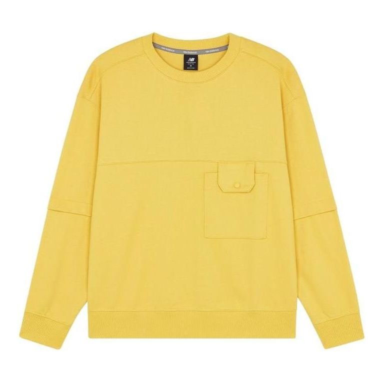 New Balance Pocket Sweatshirt Asia Sizing 'Yellow' AMT21369-HCM