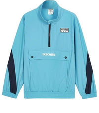 (GS) Skechers x Paper Plays LA Half-Zip Jacket 'Blue Black' L321B008