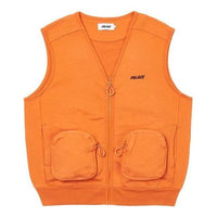 Palace SS22 London Sweat Gilet Vest 'Orange' P22CS211
