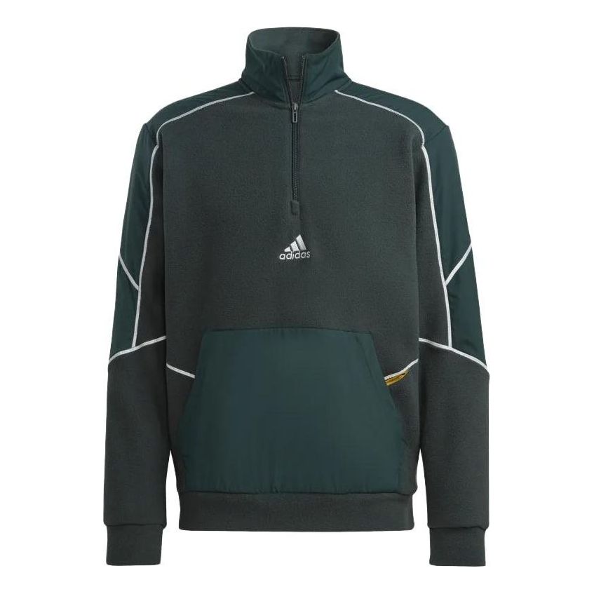 adidas Reflect-in-the-Dark Polar Fleece 1/4-Zip Top 'Shadow Green ' HL6915