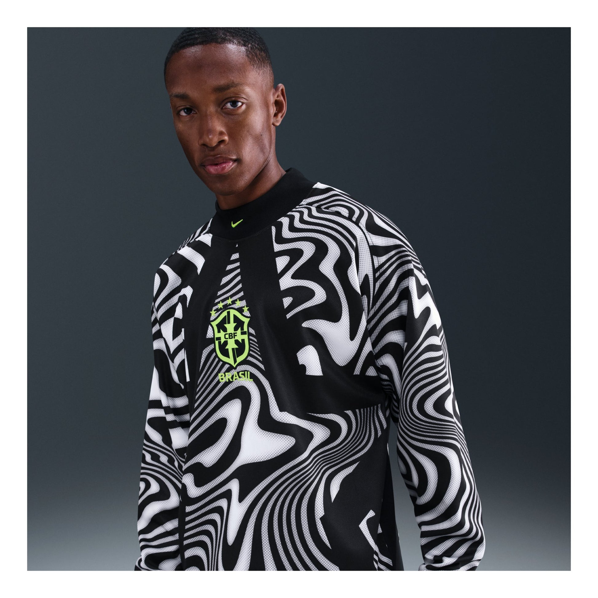 Nike Brazil Goalkeeper Jersey 'Black Volt' IO0795-010