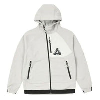 Palace FW21 Polar Fleece Asymmetric Jacket 'White' P21JK059