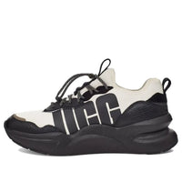 (WMNS) UGG La Daze Wear-resistant Cozy Sports Thick Sole Shoe White Black 1114494-BWHT