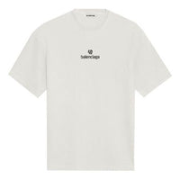 Balenciaga Sponsor Logo Round-neck Tee White 612965TJVD99054