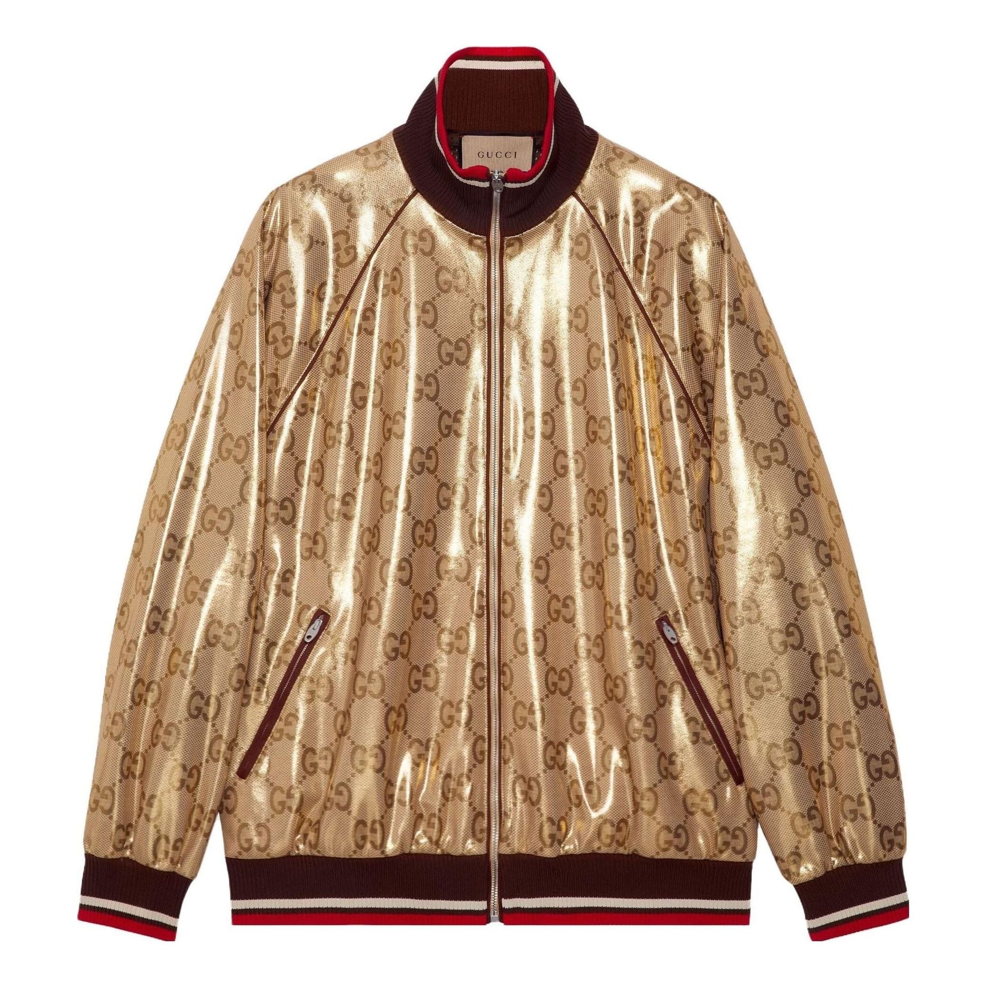 Gucci GG Technical Jersey Zip Jacket 'Gold' 737363-XJFFG-2486