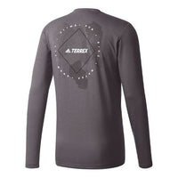 adidas Felsblock Sports Training Gym Round Neck Pullover Long Sleeves Gray BS1106
