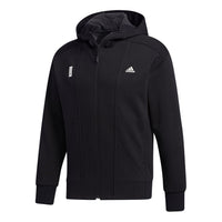 Men's adidas logo Hooded Jacket Black GM4457