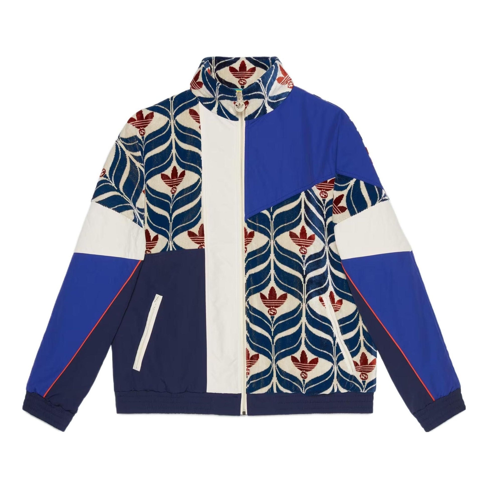 Gucci x adidas Interlocking G Trefoil Jacket 'Ivory Blue Red' 725493-ZALJY-9241