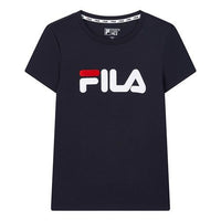 (WMNS) FILA Logo Alphabet Printing Short Sleeve Blue F61W018108F-NV