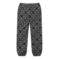 Supreme SS18 Bandana Track Pant Black cashew Casual Jogger Pants Unisex SUP-SS18-1306