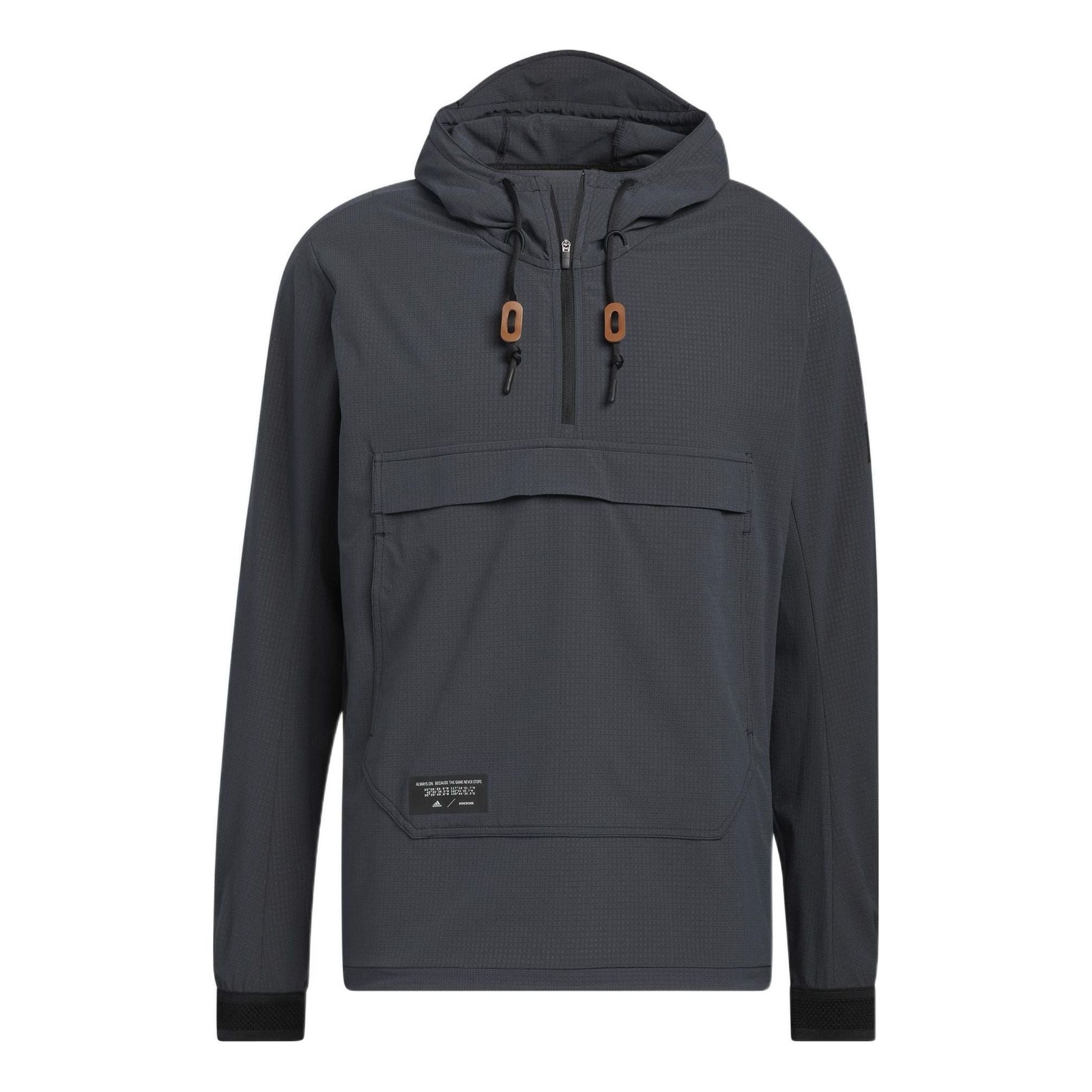 Men's adidas Adcrs Anorak Golf Sports Woven Carbon Black HG1129