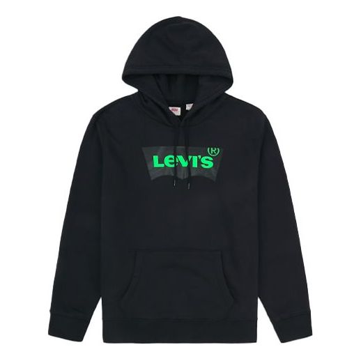 Men's Levis Hooded Alphabet Printing Black 38797-0014