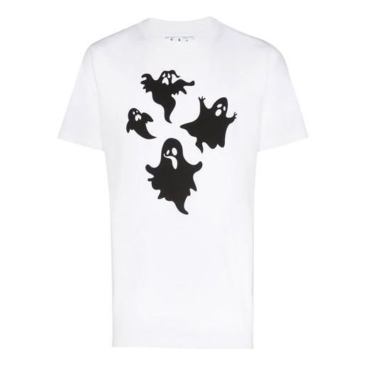 Off-White FW20 Ghost Print Ghost Printed Men White OMAA027E20JER0110110