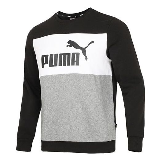 PUMA Casual Sports Round Neck Long Sleeves Gray 849561-01