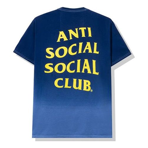 ANTI SOCIAL SOCIAL CLUB Gradient logo Short Sleeve Unisex Blue ASSC-527