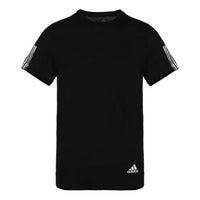 adidas Run It Tee Soft Sports Round Neck Short Sleeve Black DZ2487