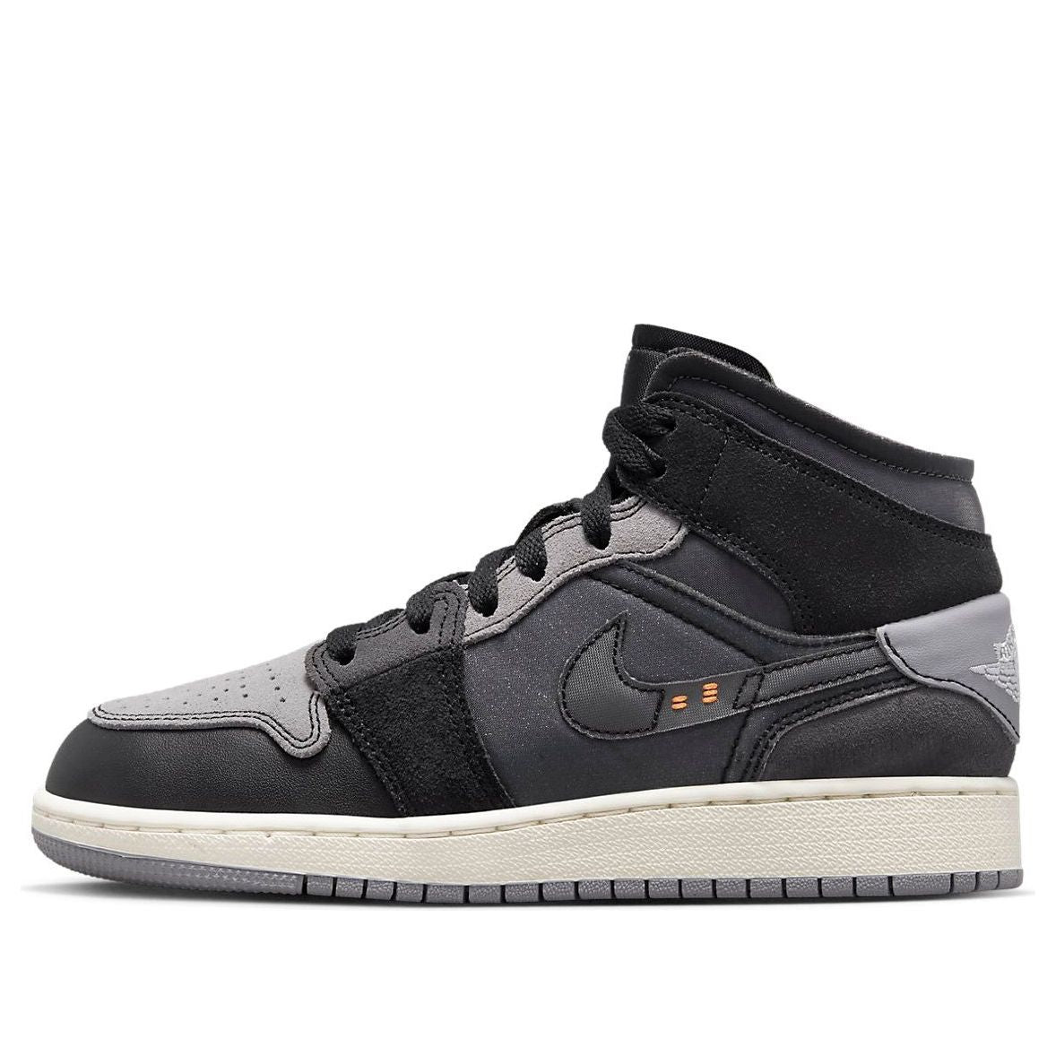 (GS) Air Jordan 1 Mid SE Craft 'Inside Out - Black' DV0438-001