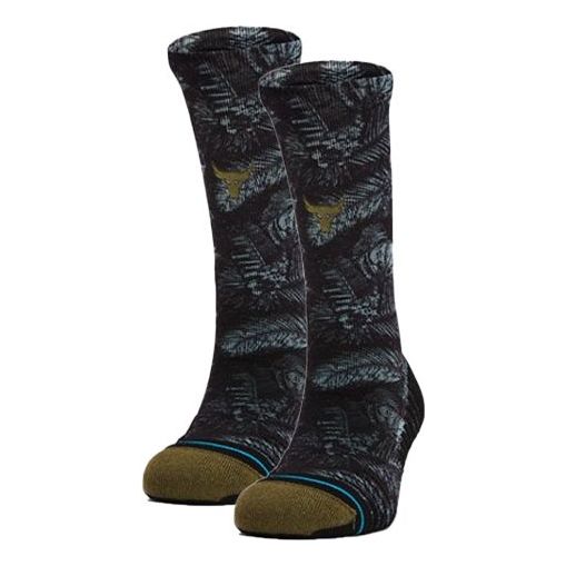 Under Armour Stance Rock Crew Socks 'Black Grey' 1333588-008