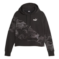 (WMNS) PUMA Power Marbleised Hoodie 'Black' 677205-01