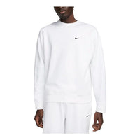 Nike Solo Swoosh Fleece Crew Sweatshirt 'White' DX1361-100