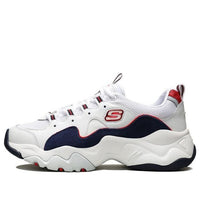 (WMNS) Skechers D'Lites 3.0 Zenway Low-Top Running Shoes White/Blue/Red 12955-WNVR