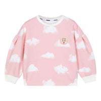 (GS) Skechers Graphic Full Printed Crew Sweater 'Pink White' L123G023