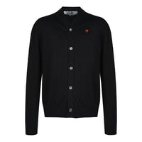 COMME des GARCONS PLAY Cardigan With Small Red Heart 'Black' AZ-N054-051-1