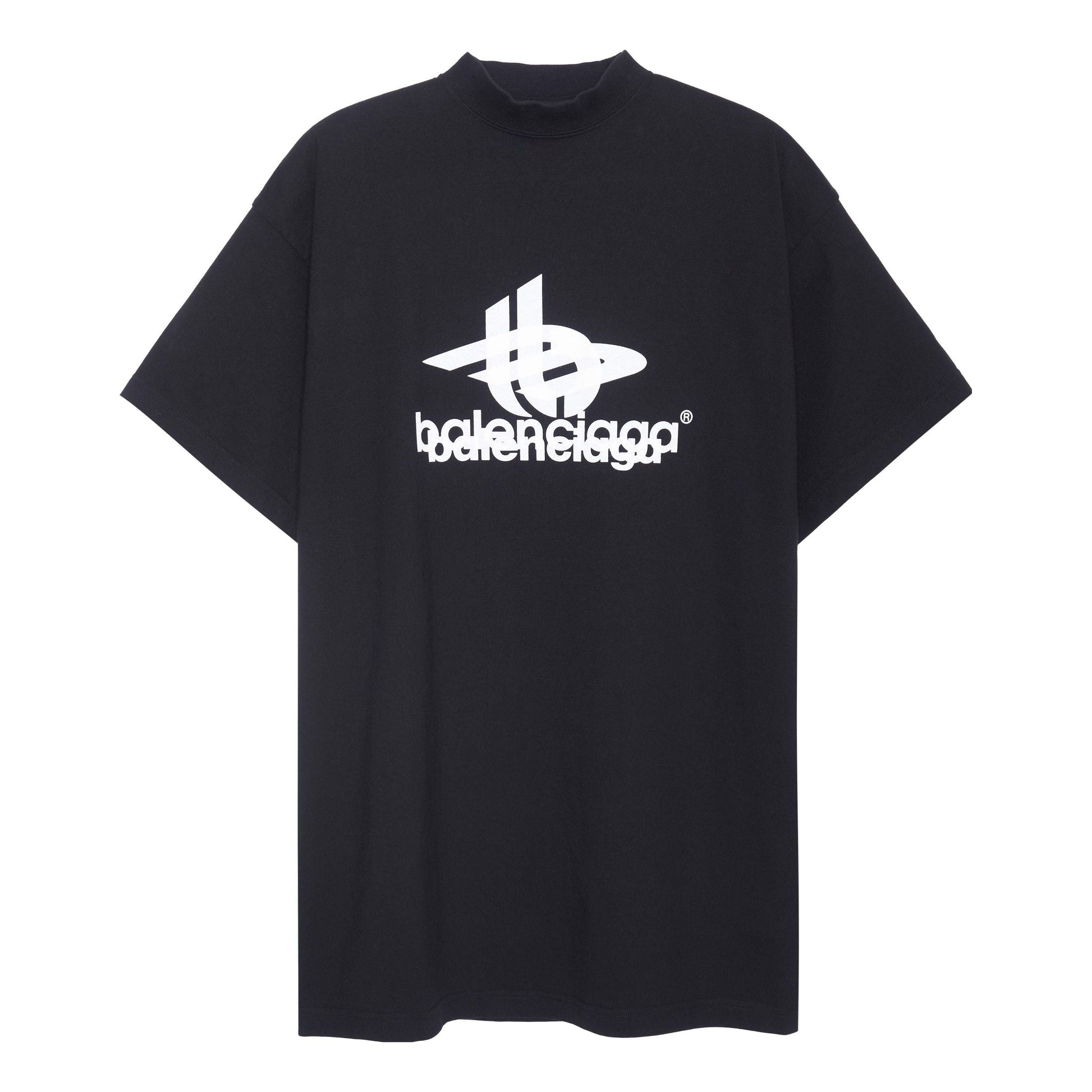 Balenciaga Layered Sports T-shirt Oversized 'Black White' 739028TPVF21070