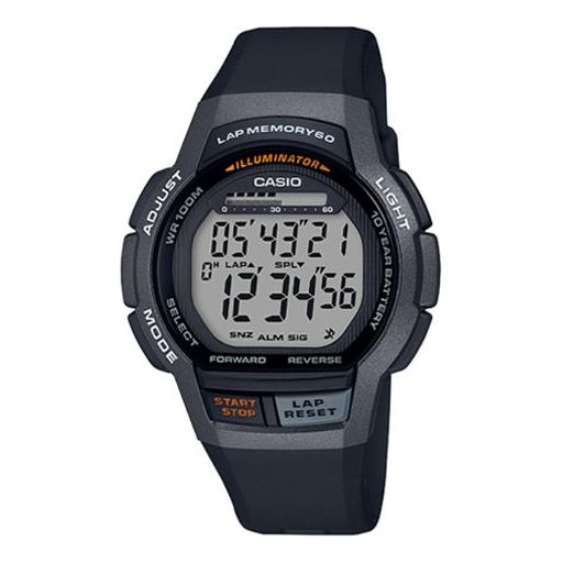 CASIO Waterproof Sports Shockproof Mens Black Digital WS-1000H-1A