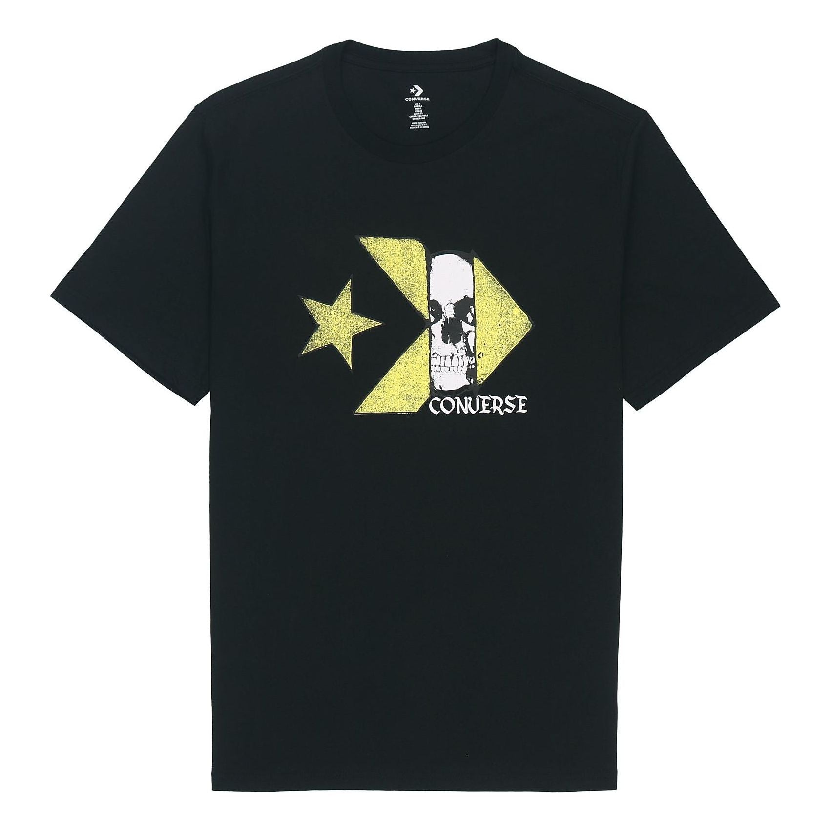 Converse Chuck Taylor Skull Logo Short Sleeve T-Shirt Asia Sizing 'Black' 10019893-A01