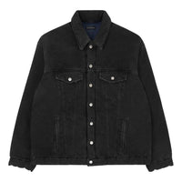 Balenciaga Padded Japanese Denim Jacket 'Black' 681689TIWA21440