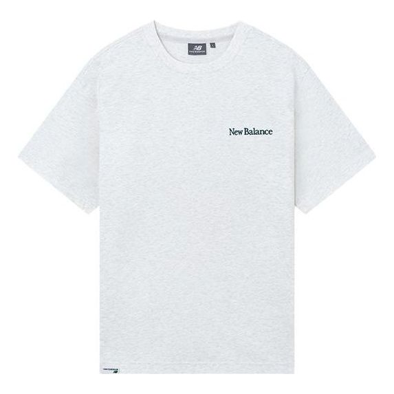 New Balance Casual Tee Asia Sizing 'White Grey' 5ED25433-OA