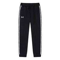 (GS) Under Armour Casual Woven Pants 'Black White' 234208342