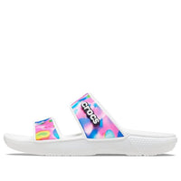 Crocs Classic Colorful Unisex White Pink Slippers 'White Pink' 207771-102